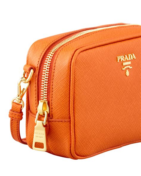 orange prada purse